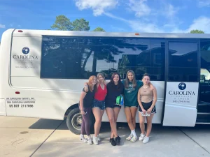 4 women in a world class transportation at CLC Worldwide